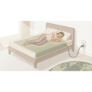 Grounding Fitted Sheet Single Green | Get Grounded