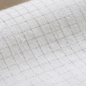 conductive silver fibre grounding sheet material close up